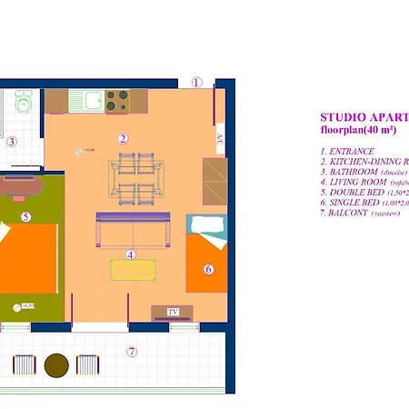 アパート Mikros Gialos Apartments *